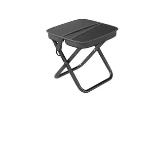Foldable Backpack Stool,2025 New Camping Stool,Camping Foot Rest,Portable Folding Stool,Can Bear 330 Pounds, Suitable for Travel, Camping, Fishing and Outdoor (Black)