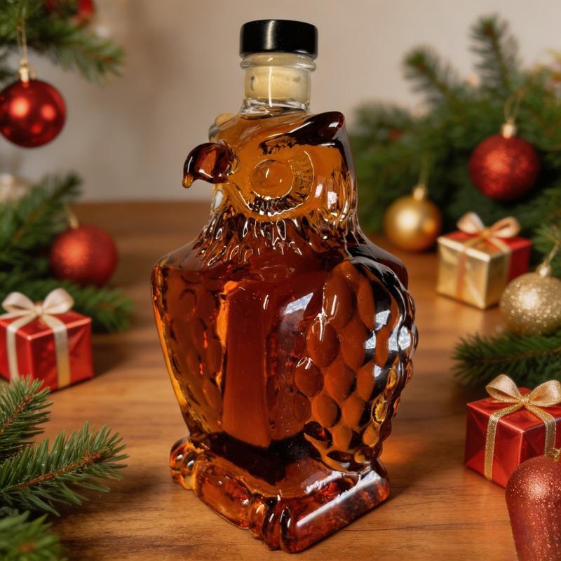 Eagle Shaped Glass Whiskey Decanter, Portable Creative Liquor Storage Bottle, Art Sculpture Ornament, Unique Christmas Gift for Men & Couples, Home Bar & Party Decor