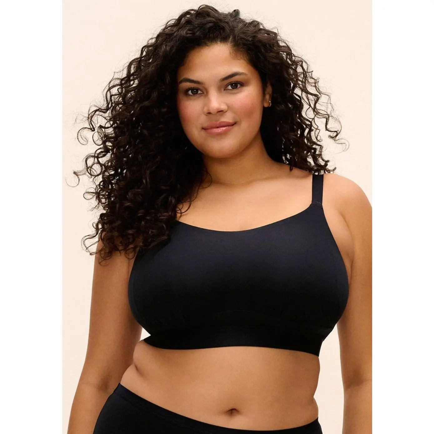ELOMI DOWNTIME BRALETTE: BLACK