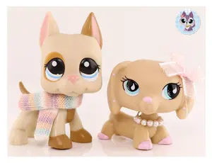 Pet Shop Great Dane Dachshund Collie Shorthair Cat Bobble Head Toy Figure Collectable Animal Bobble Head Figure