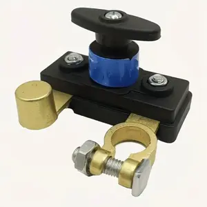 Battery Master Disconnect Switch, 1pc Brass Negative Power-off Switch, 12-24V Advanced Power Cut/Off Kill Switch for Efficient Battery Management