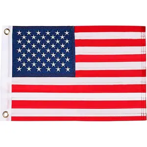Flag 12" x 18", U.S. 50 Star Sewn Boat Flag,  Yacht Boat   Ensign Nautical   Flag1