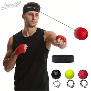 3 Weighted Balls, 3-Level Reflex Balls, Adjustable Headband, Headband Included, All Levels, For Beginners Advanced, Improve Speed, Improve Agility, Improve Hand-Eye Coordination, Lightweight, Portable, Home Gym Equipment, Indoor Outdoor Use
