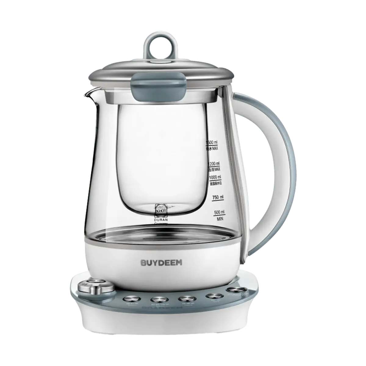 BUYDEEM K2683 1.5L Upgraded Bird's Nest Cooker Automatic Stew Pot Glass Herbal Tea Maker Perfect Gift