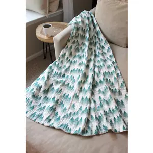 Adult-Size Muslin Blanket - Soft and Comfortable, Versatile Use - Model: Forrest