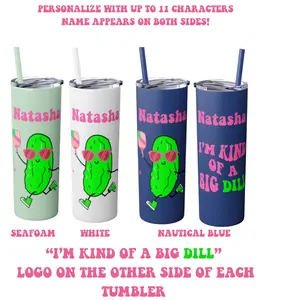 Personalized Pickleball Gift Idea- Tumbler with Straw, 20oz, Pickleball Lover!