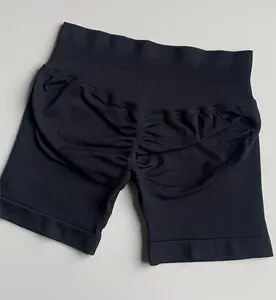 TRYTO IMPULSE Collection Compression Impact Shorts Women Hidden Scrunch Workout Seamless Squat Proof Short Black Medium