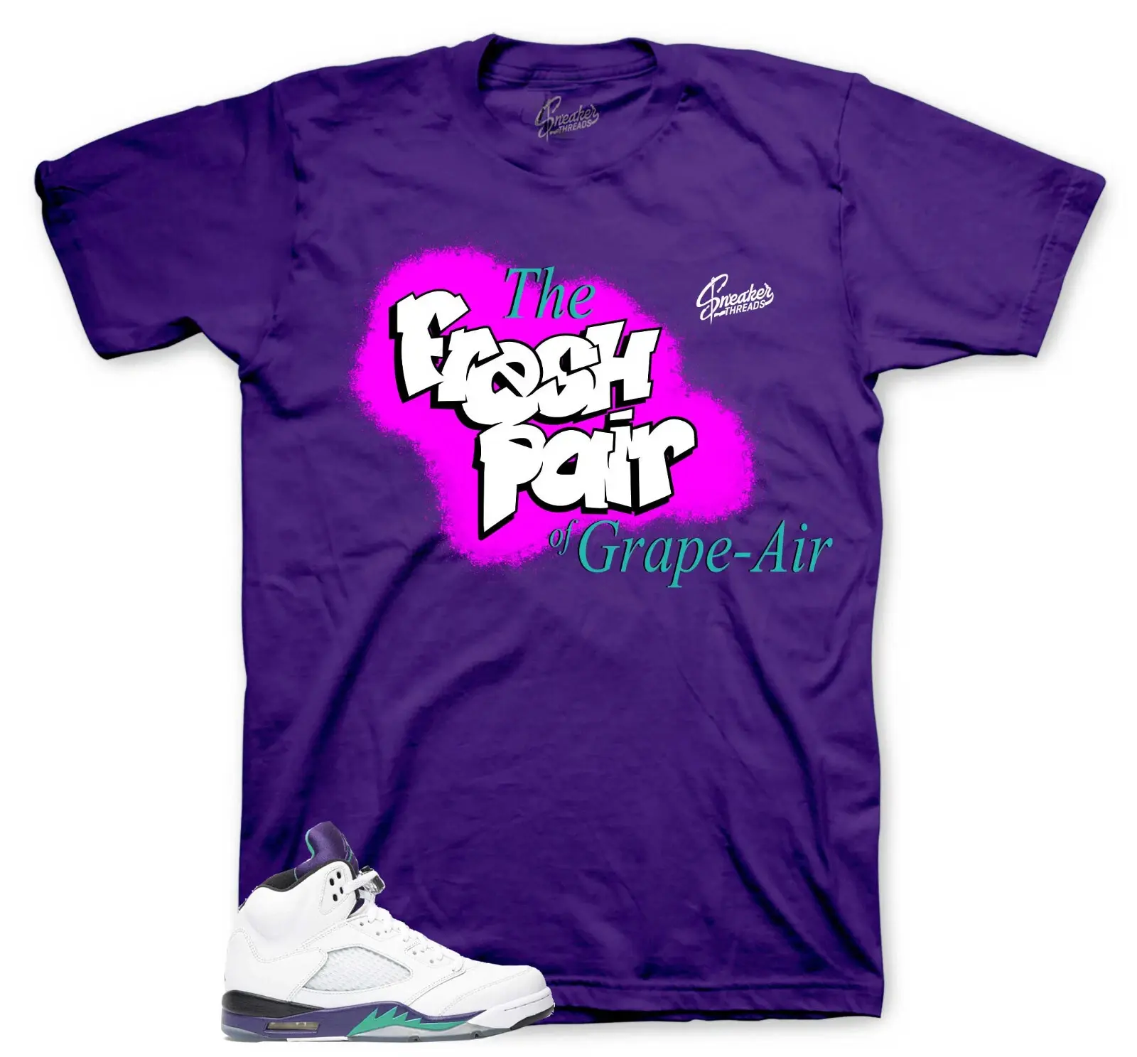 Shirt To Match Jd 5 Grapes Outfits - Fresh Grape Air Sneaker Tee