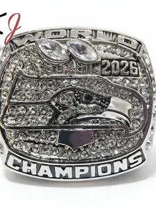 Player Ring 2026 Fan Memorial Gift, Sporty Letter Pattern Alloy Chain, All Seasons Accessories, Perfect for Boyfriend Presents