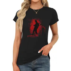 Freddy Krueger women round neck t-shirts cotton short sleeve slim fit tops casual summer basic t-shirts Womenswear Baby