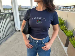Palestine Women's Baby Tee, Palestine Y2K Baby Tee, Vintage 2000s 90's Baby Tee, Palestine Shirt, Gift For Her