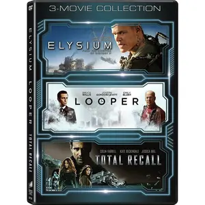 Elysium / Looper / Total Recall  [DVD Video Disc] 3 Pack