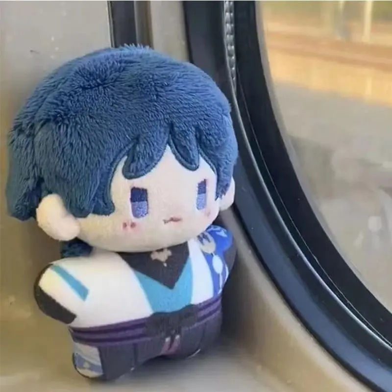 10cm Genshin Impact Wanderer Balladeer Kabukimono Scaramouche Kunikuzushi Anime Plush Figure - 1pc Cute Pendant Accessory, Home Decor Statue Toy Gift, 1Pcs