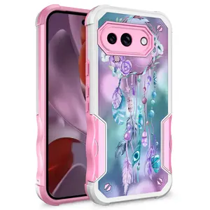 Hybrid Dual Layer Graphic Design Pattern Heavy Duty Protection Case For Google Pixel 9A