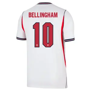 2026 England National Home 10# Bellingham Short Sleeve Soccer Jersey Fans Version Breathable