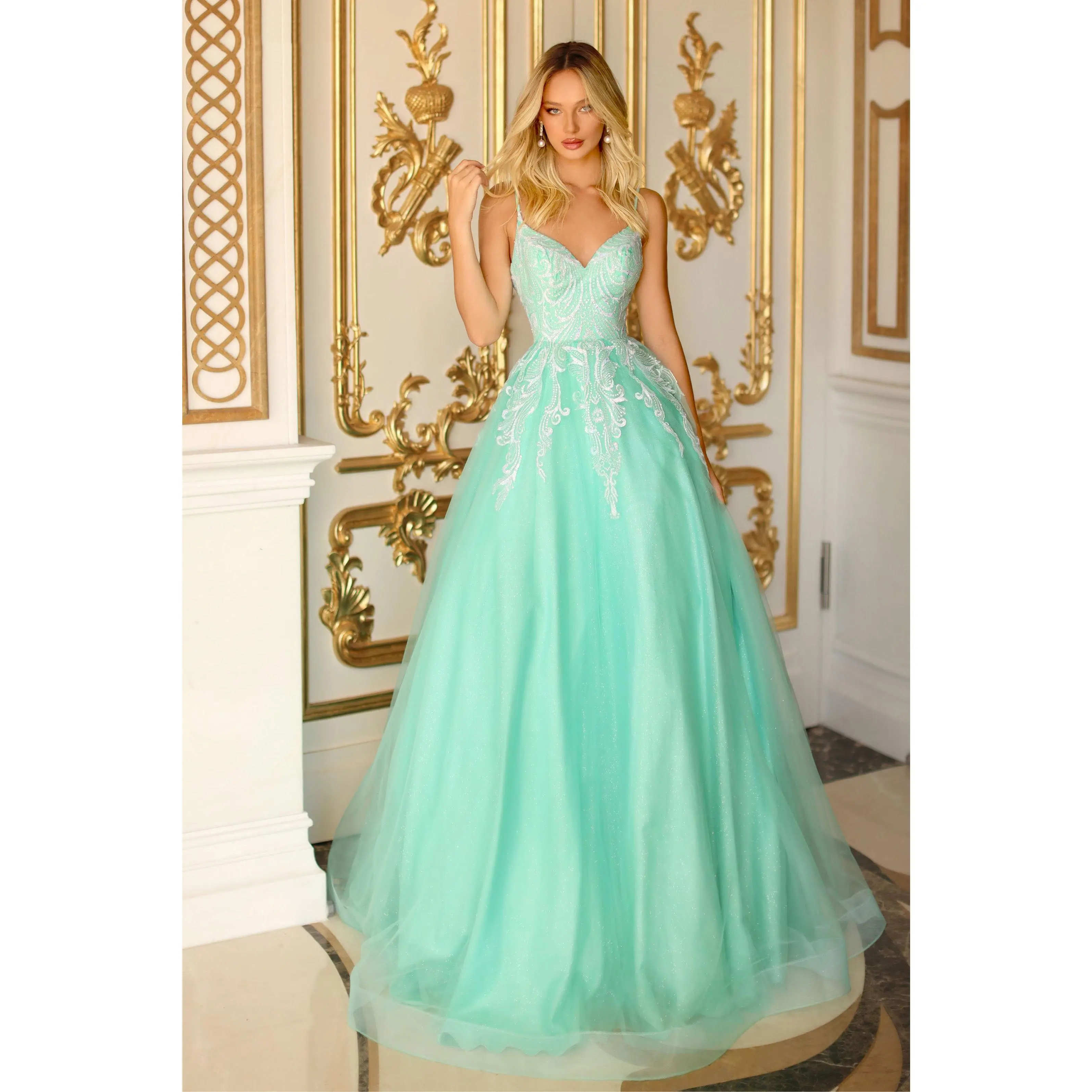 Clarisse -810600 Beaded Appliqued Sweetheart Sleeveless Ballgown