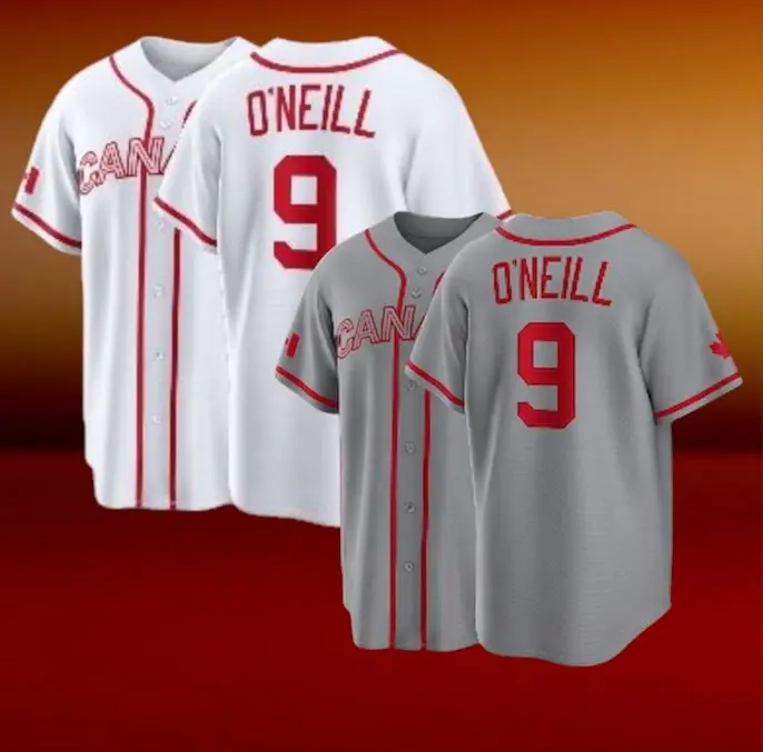 CANADAteam #9 O'NEILL, comfortable for everyday wear,2026 World Baseball Classic Stadium Jersey