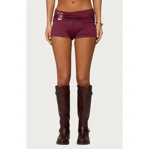 Edikted Women's Rusana Swirl Ruched Micro Shorts