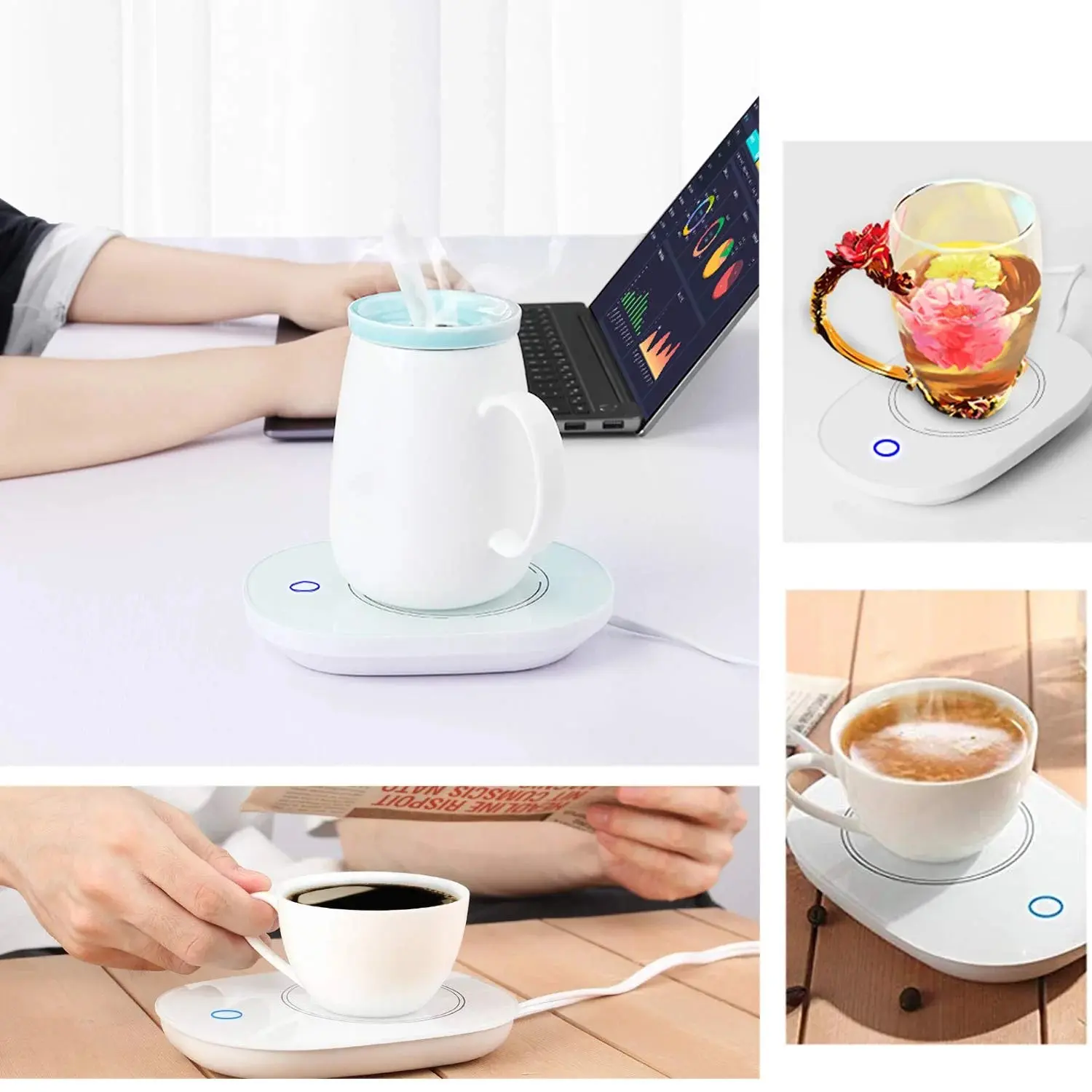 Coffee Mug Warmer for Desk with Auto Shut Off,Coffee Cup Warmer for Desk  Office Home,Electric Beverage Warmer Plate for Coffee Tea Milk Cocoa -  TikTok Shop