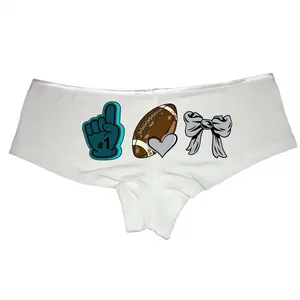 Fan in Philly | Cheer Bow Boyshort Panties | Cute and Comfy for Game Day | Show Off Your Team Spirit | Perfect for Football Season | Great Gift for Any Fan | Cheer in Style Menswear Underwear