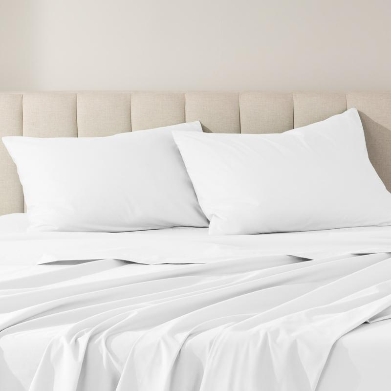 Bare Home Organic Cotton Percale Pillowcase Set