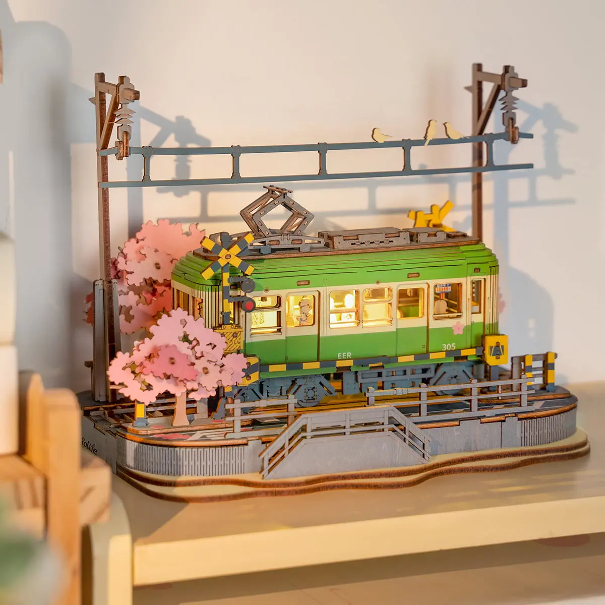 Rolife Sakura Journey 3D Wooden Puzzle TGS02 sublimation puzzle puzzle box closering puzzle japaneesepuzzlebox puzzle cubes puzzle flip 3 d wooden puzzle tabletop games