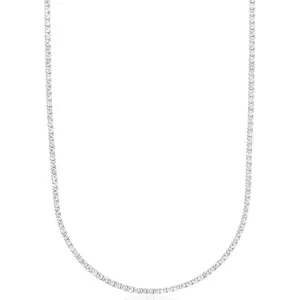 Tennis Necklace 2.5/4/5mm Simulated Zircon Diamond Tennis Necklace for Women/Men Classic 18"/20"/22" Lengths with Upgraded Box Clasp Safety Latch Gold Jewelry Valentine's Day gift