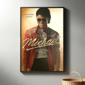 Michael Movie Poster High Quality Canvas Print I 2025 Movie Poster Modern Room Decorative Arts Popular Film Gift