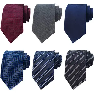 6 Pcs 57.5 inch Different colors Men's Adjustable Neckties, Long Ties for Men Big and Tall Neckties Woven Jacquard Classic NeckTie Business Wedding Beauty & Personal Care
