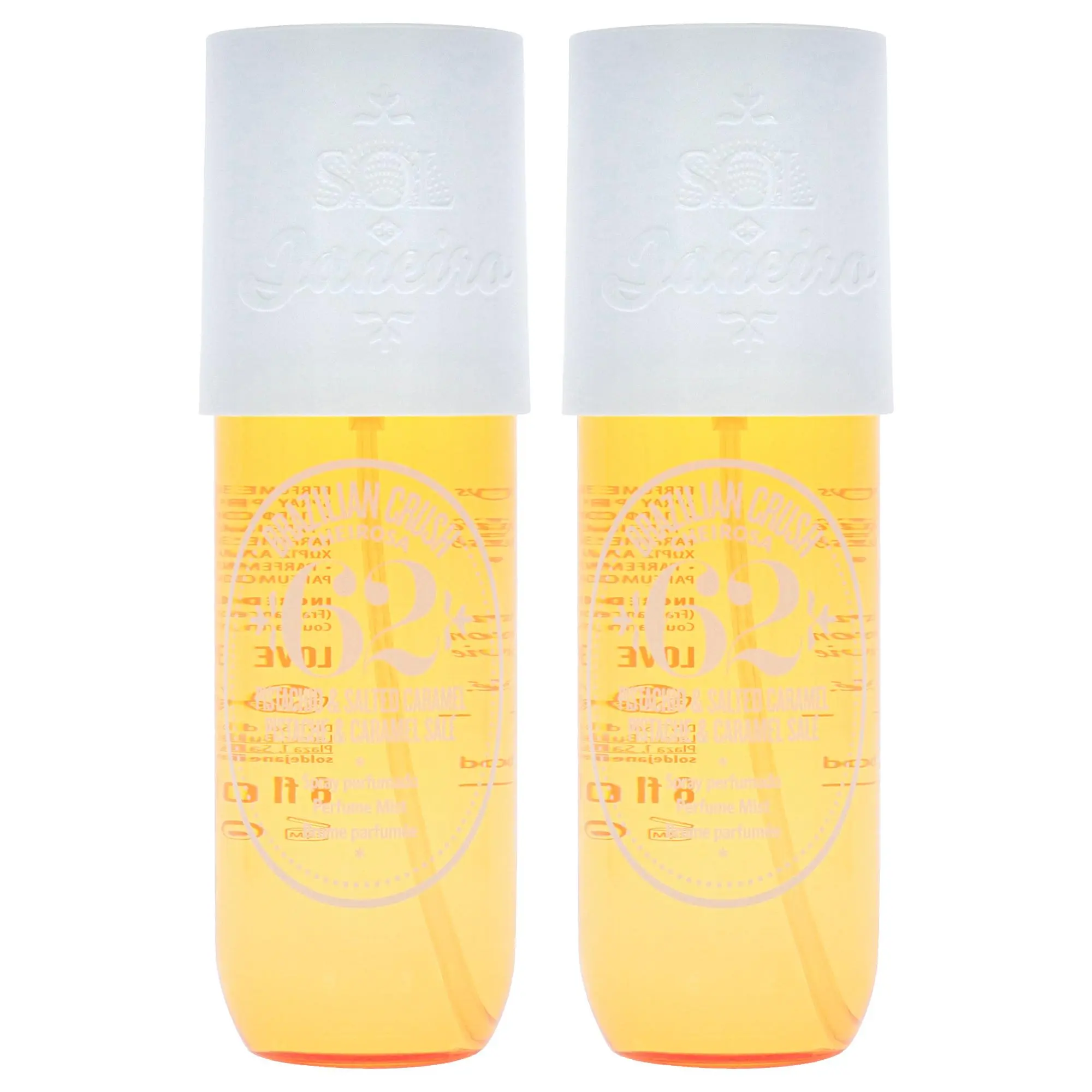 Brazilian Crush Cheirosa 62- Pistacho and Salted Caramel by Sol de Janeiro for Unisex - 8 oz Perfume Mist - Pack of 2