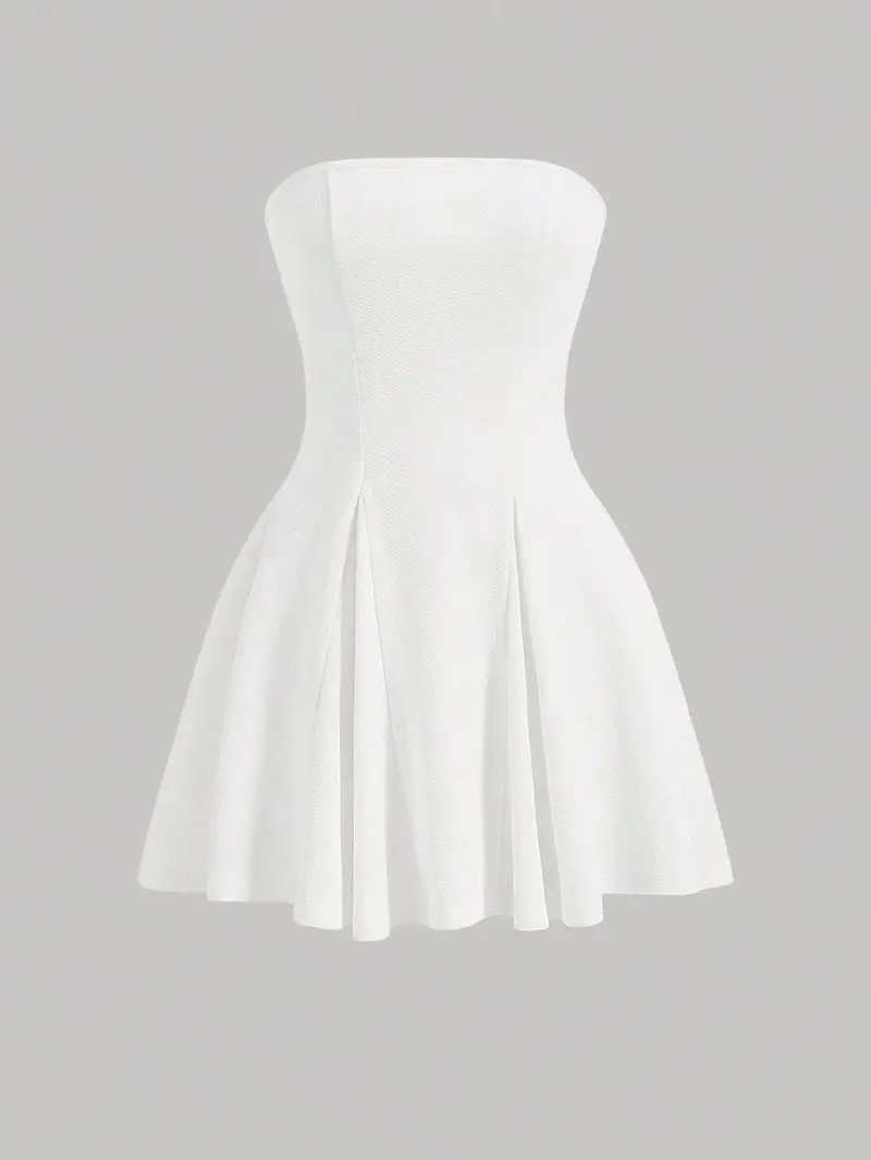 filipiniana dress design for graduation Ruffled Short White Graduation Party Dress– PromGirl main image 0