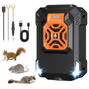 Vehicle rodent repellent device - Automatic start-stop ultrasonic rodent repellent device - LED flashing on-board rodent repellent device - Mouse Rat Deterrent - 5V/12V universal
