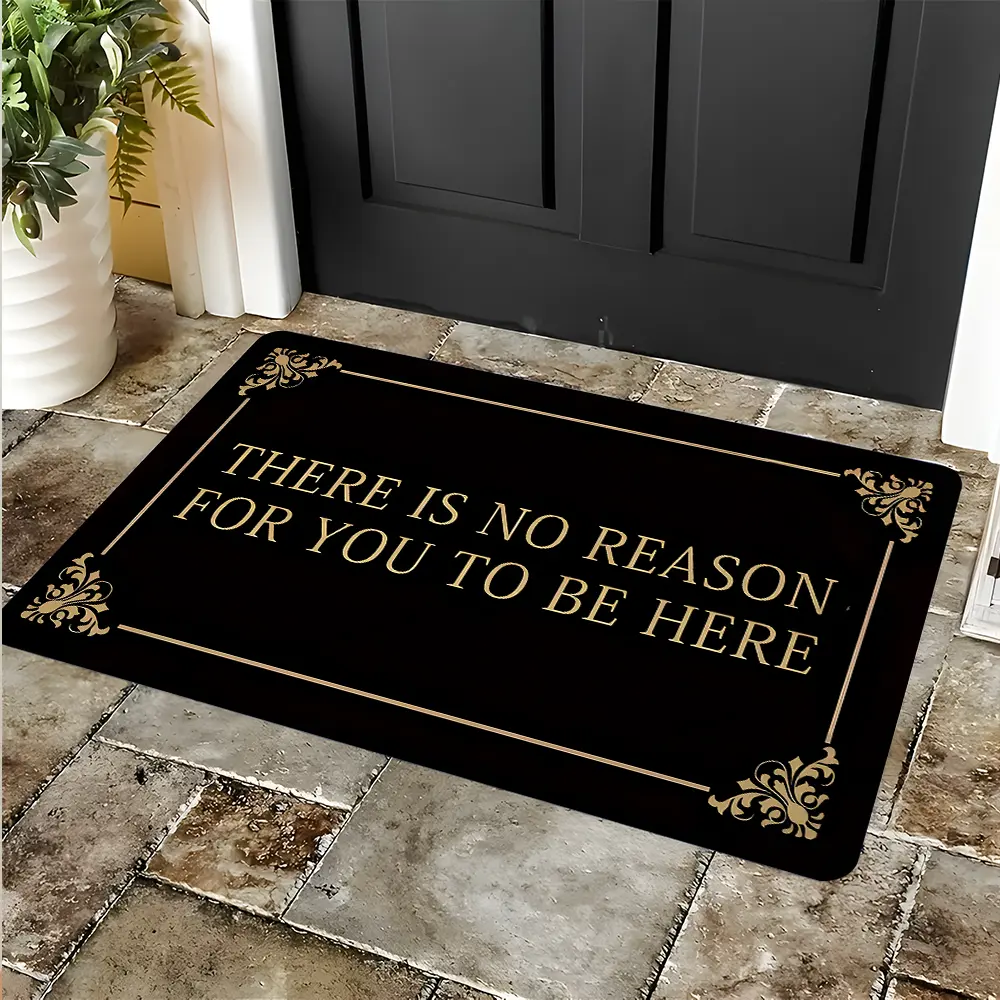Funny Text Design Doormat, Humorous Entrance Rug, Decorative Rug, Highly Absorbent Floor Mats, Anti-slip Quick drying Soft Carpets, Indoor Outdoor Entrance Carpet Home Decor, Entryway Rug, Home Decor Rugs, Gifts for Family and Friends Christmas