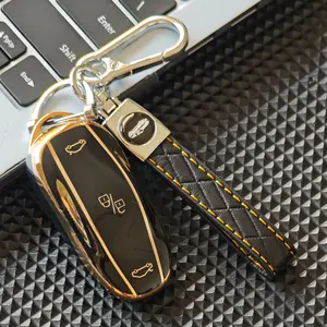 Tesla Model S/y/3 Keychain Protection Cover Set, Fashionable Gift Tpu Car Key Holder, Durable & Stylish Design, Perfect Fit Accessories, Car Key Accessory