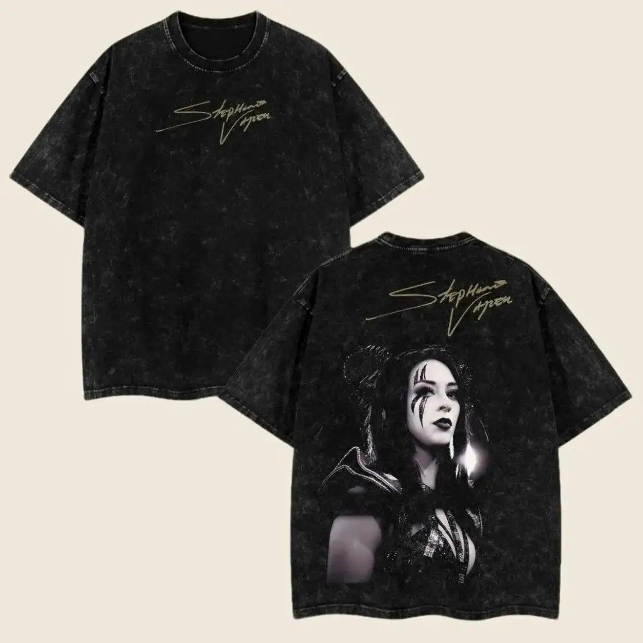 Retro Vintage Edition Stephanie Vaquer Wrestling Tee, Wrestler Shirt, WWE Merch MMA Graphic Shirt, Sports T-shirt, Wrestling Gift Cotton Top unisex classic fan oversized Fabric Fit casual shirt wwe fan NCF