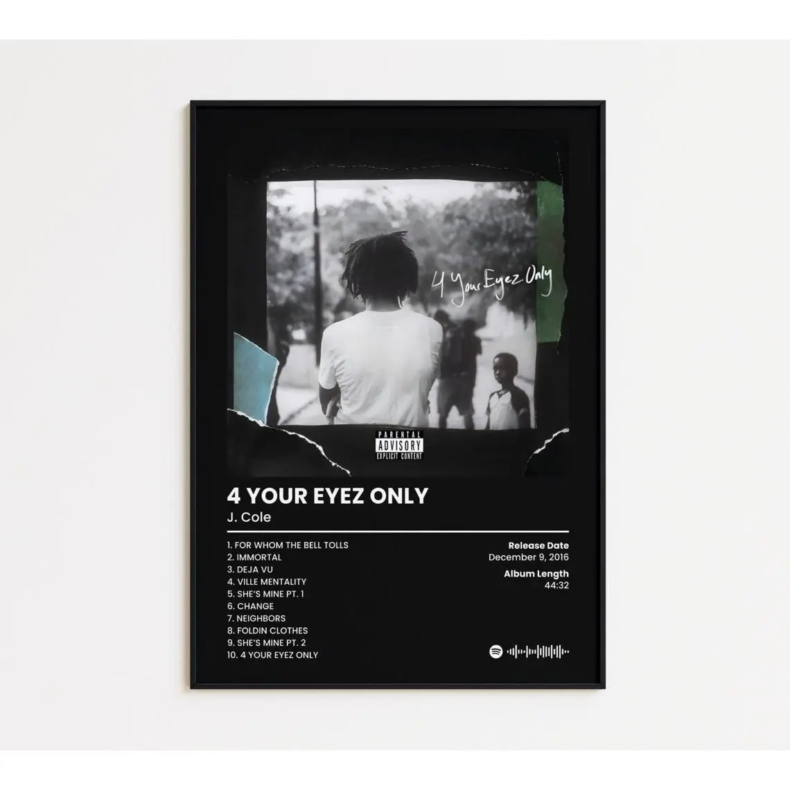 J. Cole Album Poster Set of 6, Album Cover Print, Tracklist Poster, Rap Poster, Cover Art Poster