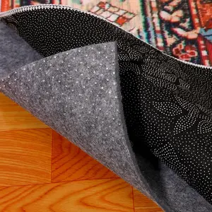 Non Slip Rug Pad 6 x 9 Ft, Felt Under Rug Cushioning, Carpet Padding for Area Rugs  Hardwood, Laminate & Tile Floors, Keeps Rugs Secure