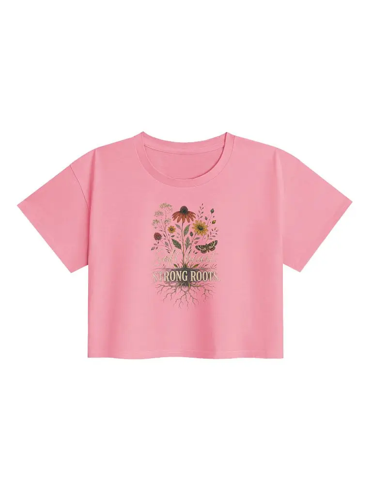Soft Heart, Strong Roots Women’s Crop Top