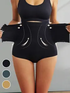 Women's High Waist Dual Compression Shapewear Shorts, Tummy Control Butt Lifting Shaper, Hip Lifting Shaping, Body Shapewear,Women's Shapewear Bottoms for Daily Wear,Shapewear for Women, Shorts for Women, Tummy Tuck Garment, Highwaist Girdle Everyday