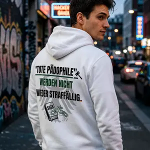 [Made In USA] Pullover-Hoodie, Tote Pädophile werden nicht wieder straffällig“ T-Shirt, Vintage-Hoodie mit Aufdruck für Herren, Geschenk für Ihn, Geschenk für Männer, Geschenk für den Freund, Trend-Hoodie, Vintage-Shirt für Herren und Damen.