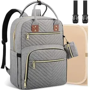 Diaper Bag Backpack, Travel Diaper Bags for Girl Boy Large Capacity Bag Backpack for Women