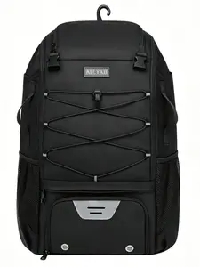 Baseball Softball Dual-Use Backpack, Teen Adult Bat Storage Bag, Fence Hook Design, Independent Shoe Compartment, Large Capacity Helmet Sports Gear Bag