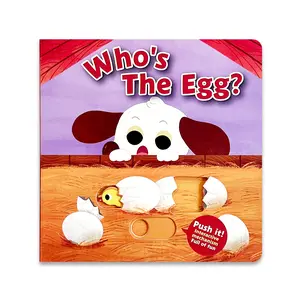 Interactive Push and Pull Story Board, Multiple Theme Discovery Reading Activity, Thick Board Pages for Early Learning and Parent Child Reading