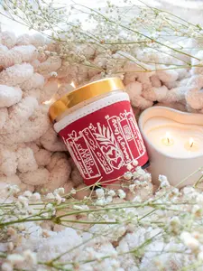 Romance Book Trope Bookshelf Ice Cream Pint Sleeve | Red