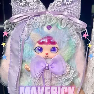 KEBIDOU-Tiny nai fu series  bunny babe Blind Box ，Bunny Plush Dolls，Soft Furry Collectibles，Backpack or clothing decoration，Stuffed Animal