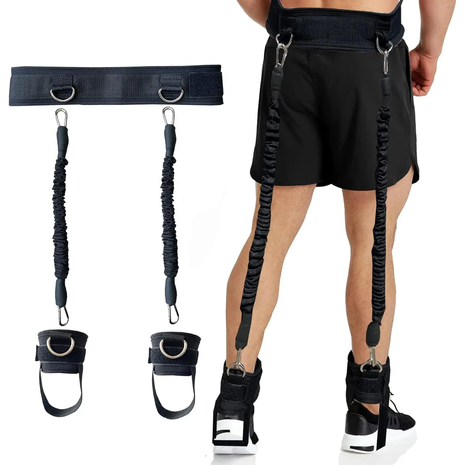 Vertical Jumping Trainer Rebounder Belt - Leg Strength Training Resistance Band for Volleyball, Active Sport Training Equipment, Rebounder Belt Volleyball Training Equipment