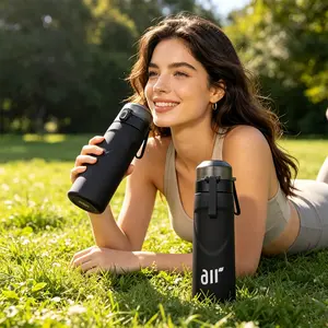 Sports Plastic Water Bottle with Straw, Leak-Proof Design, Ideal for Outdoor Activities, Gym, Running, and Various Sports