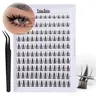 Manga Self Adhesive Eyelashes Natural Self Adhesive Lash Clusters Pre glued Eyelash Clusters Spiky No Glue Needed Lashes Wispy Anime C-curly Cluster Eyelash extensions 10-16MM Fairy Individual Lashes Wet-Look Lash Extensions