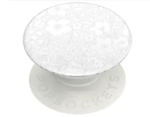 PopSockets Adhesive Phone Grip, Holder, Phone Stand, Flower - Blanc Fresh