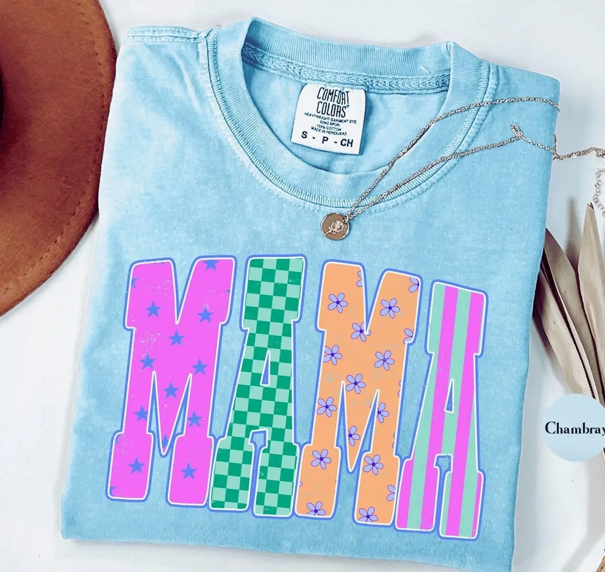 Comfort Colors Mama Coastal Summer T-Shirt, Preppy Coquette Mama Neon Nautical Shirt, Coastal Beach Vacation Graphic Tee, Bright Ocean Vibes Outfit, Trendy Summer Holiday Apparel, Cute Tropical Resort Wear, Beach Gift for Ocean Lover Women